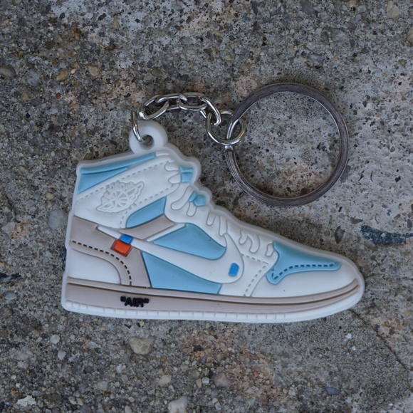 Nike Air Jordan Retro 1 OG Off White Shoe Keychain - Picture 1 of 1
